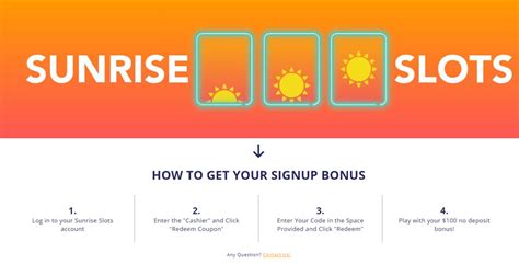 sunrise slots no deposit bonus codes may 2023